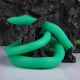 Gode long Ultra Snake 120 x 2.7cm Vert