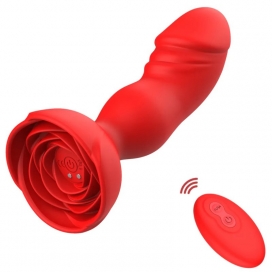 MyPlayToys Plug Vibratório Rosy Juliet 10 x 3,5cm Vermelho