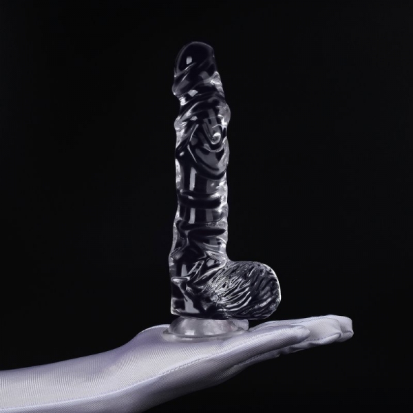 King Cock Clear 5 Size Cock W- Balls XL