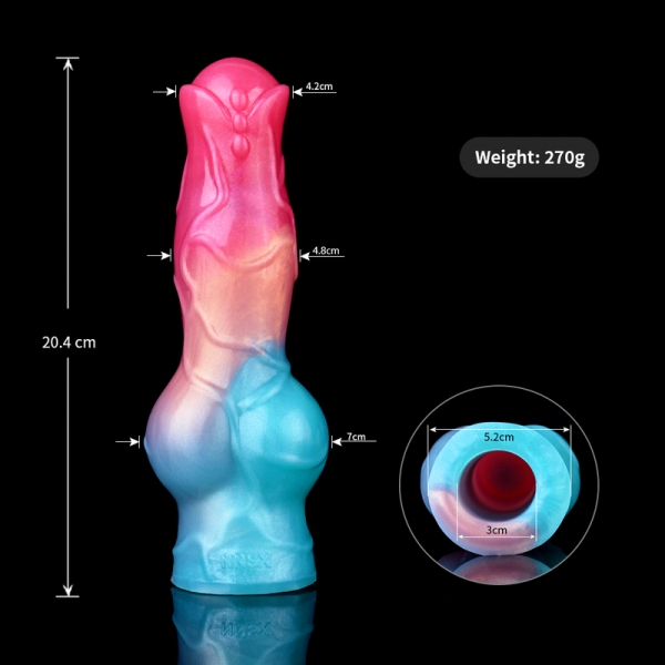 Funda Pene Nott Very Dick 18 x 6.5cm Rosa-Azul