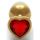 Bijou anal Heart Gem S 6 x 2.6 cm Gold-Red