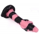 Cobra Snake Consolador M 22 x 6cm Negro-Rosa