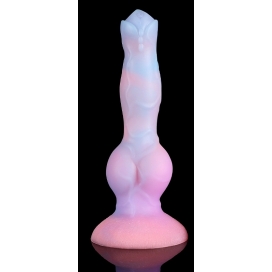 Alien Space Cock Glow in The Dark Silicone Dildo BLUE