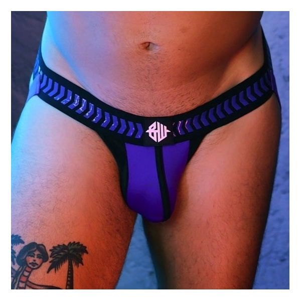 Jockstrap Dagkruiper Breedwell Zwart-Paars