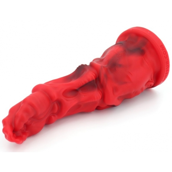 Dildo Sklirt 21 x 7cm Rood