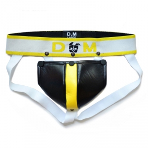 BDSMaster Jockstrap Neo Dungeon Preto-Amarelo