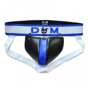 BDSMaster Jockstrap Neo Dungeon Zwart-Blauw