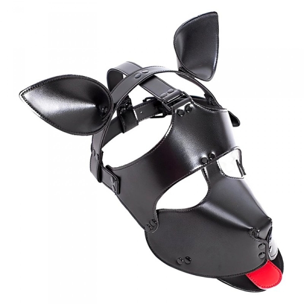 Dog Fun Head Mask Black