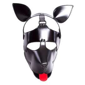 Kinky Puppy Perro Fun Head Mask Negro