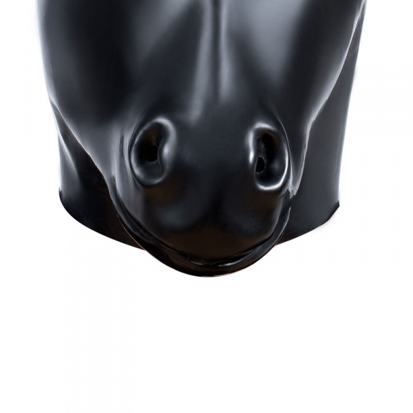 Paardenkopmasker zwart