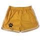 Mesh Paw Print Short YELLOW