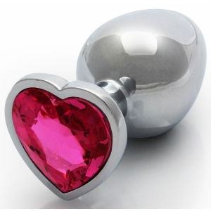 Ouch! Gioiello analogico Heart Gem L 8 x 4 cm Argento-Rosa