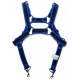 D.M Neoprene Chest Harness with Suspenders DARK BLUE