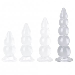 ClearlyHorny Crystal Jellies Anal Delight Butt Plug XL