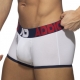 Open Fly Boxer White-Navy Blue