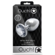 Bijou anal Round Gem L 8 x 4cm Silver-Transparent