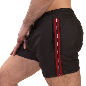 Barcode Berlin Fetish Short Zulu Black-Red