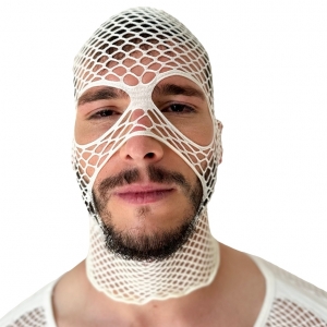 Barcode Berlin Fishnet Mask Sicily White