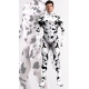 Tuta Cosplay Cane Dalmata Nero-Bianco