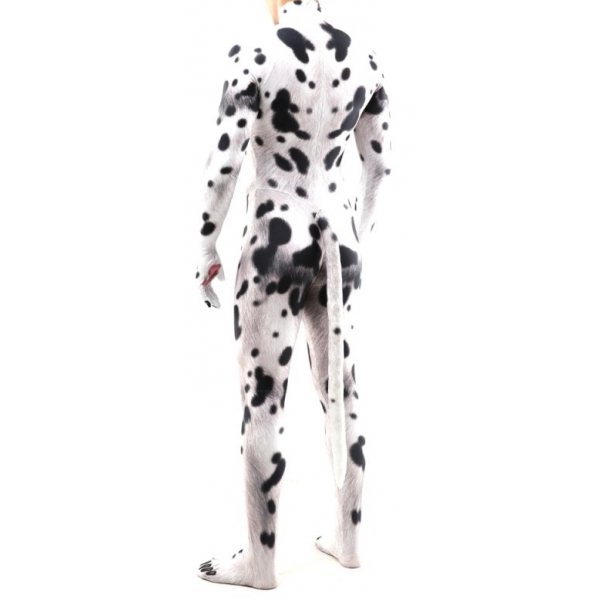 Cosplay Hunde-Overall Dalmatiner Schwarz-Weiß