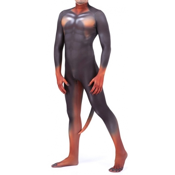 Black and Fire Doberman Cosplay Suit