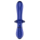 Double Crystal - Glass Dildo - Light Blue