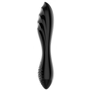 Satisfyer Consolador de cristal Dazzling Crystal 1 - 18 x 3.6cm Negro