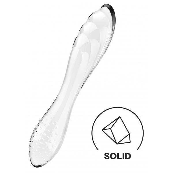 Dildo di vetro Dazzling Crystal 1 - 18 x 3,6 cm Trasparente