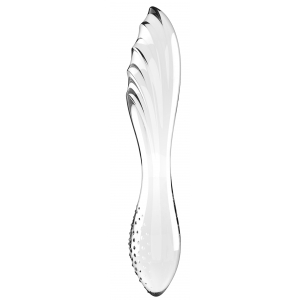 Satisfyer Consolador de cristal Dazzling Crystal 1 - 18 x 3,6cm Transparente