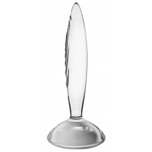 Satisfyer Tapón de cristal brillante 16 x 3,5 cm Transparente