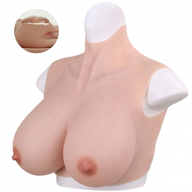 CrossGearX Breastplates Crossdresser Fake Tits - Silicone D