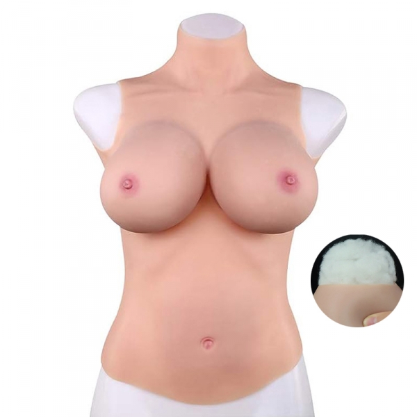 Half Body Breast Forms - Cotton D