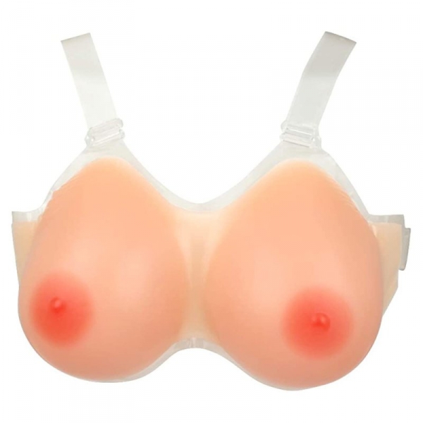 Breast prosthesis with straps G cup