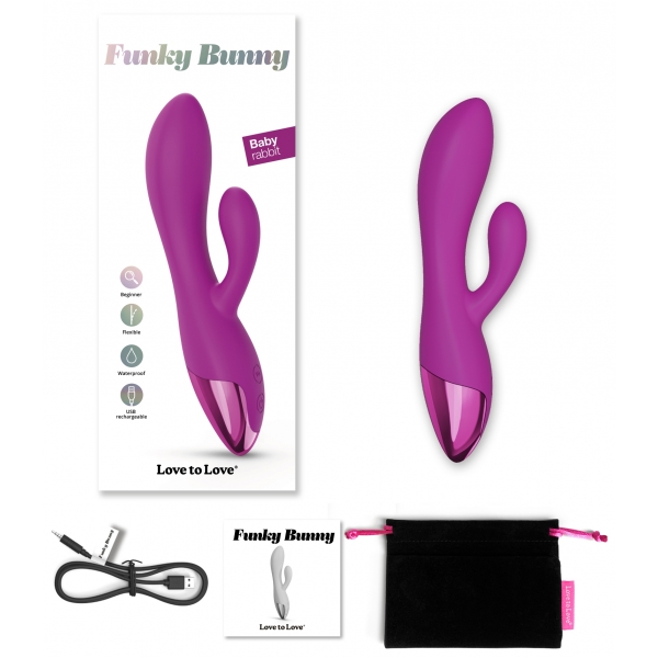 Trilkonijn Funky Bunny Liefde tot Liefde Fuchsia