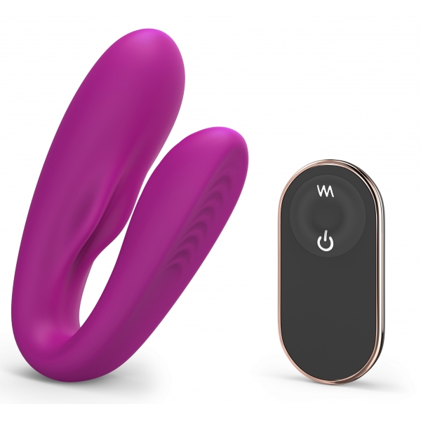 Match Up Love to Love Fuchsia vibrating couple stimulator