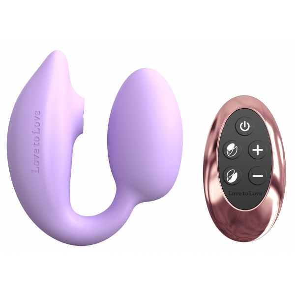 Wonderlover Love to Love Paarse Clitoris en G-Spot Stimulator
