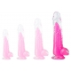 Jelly Dildo With Mutiple Colors Core PINK L