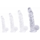 King Cock Clear 5 Size Cock W- Balls XL