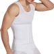  Men's Tight Shirt Waist Trainer WHITE