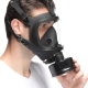 Masque à gaz BDSM FULL VISU Noir
