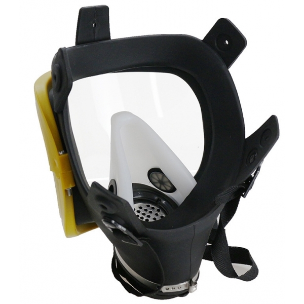 Mostra la maschera antigas Max Nero-Giallo