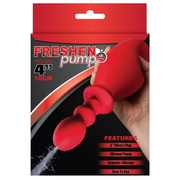 Fresh Wash enema bulb 10 x 3.2 cm - Capacity 275ml Red