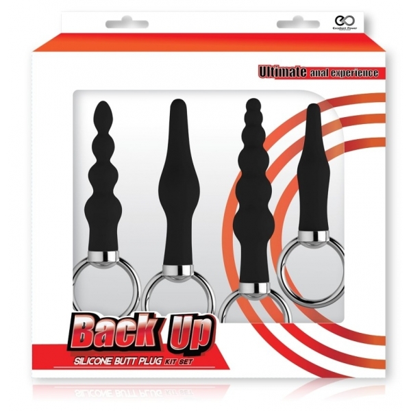 BACK UP BUTT PLUG KIT BLACK