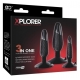 Xplorer 3er-Set Plugs schwarz