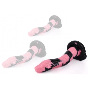 unicorny Dildo Cobra Snake L 26 x 7cm Schwarz-Rosa