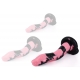 Cobra Snake Dildo L 26 x 7cm Black-Pink