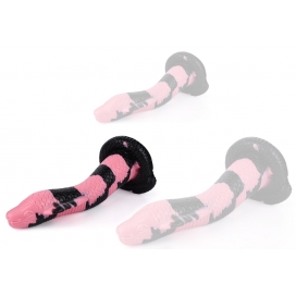 unicorny Cobra Slang Dildo M 22 x 6cm Zwart-Roze