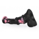 Dildo Animal Ponulf 22 x 5.5cm Black-Pink