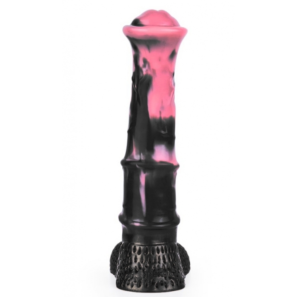 Dildo Animal Ponulf 22 x 5.5cm Black-Pink