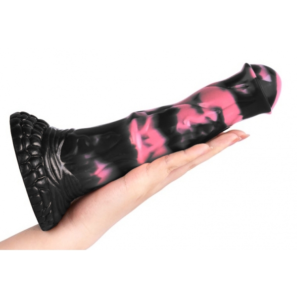 Dildo Pirulf 18 x 5cm Nero-Rosa